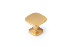 Knop QUART L33.8 zamak geborsteld messing cava